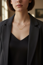 Κολιέ μαμά pearl gold