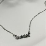 Κολιέ Μαμά heart silver