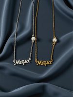 Κολιέ μαμά pearl gold - Image 2