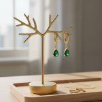 Σκουλαρίκι little crystal green - Image 4
