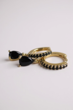 Σκουλαρίκι black hoop