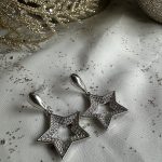 Σκουλαρίκι midnight silver